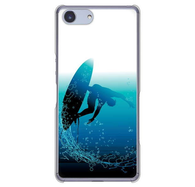 Xperia Ace SO-02L docomo 高画質仕上げ 背面印刷 ハードケース 【416 カットバック】