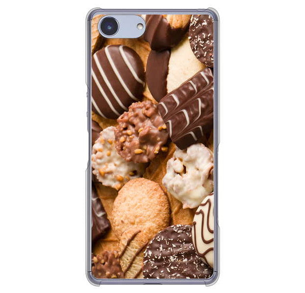 Xperia Ace SO-02L docomo 高画質仕上げ 背面印刷 ハードケース スイーツ