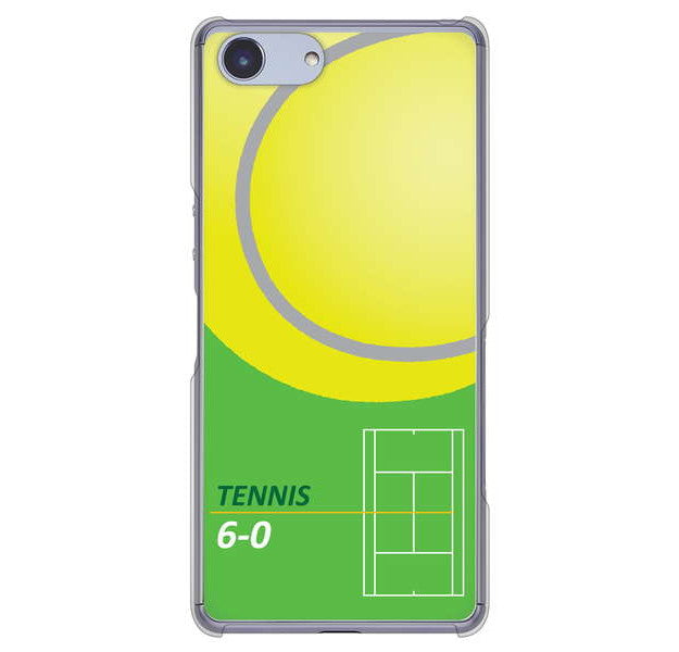 Xperia Ace SO-02L docomo 高画質仕上げ 背面印刷 ハードケース 【IB920 TENNIS】
