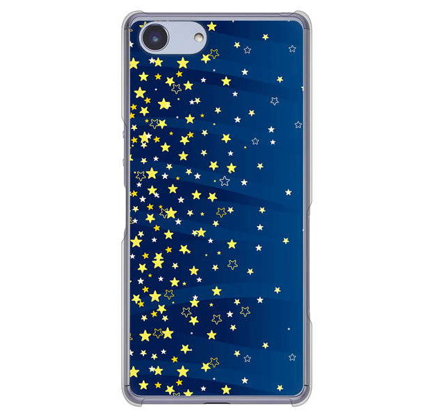 Xperia Ace SO-02L docomo 高画質仕上げ 背面印刷 ハードケース 【VA842 満天の星空】