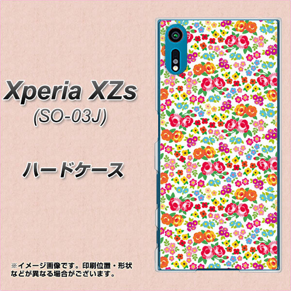 docomo エクスペリア XZs SO-03J 高画質仕上げ 背面印刷 ハードケース【777 マイクロリバティプリントWH】