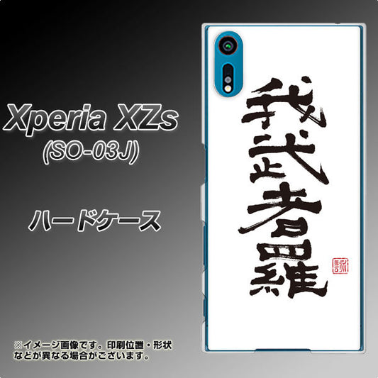 docomo エクスペリア XZs SO-03J 高画質仕上げ 背面印刷 ハードケース【OE843 我武者羅（がむしゃら）】