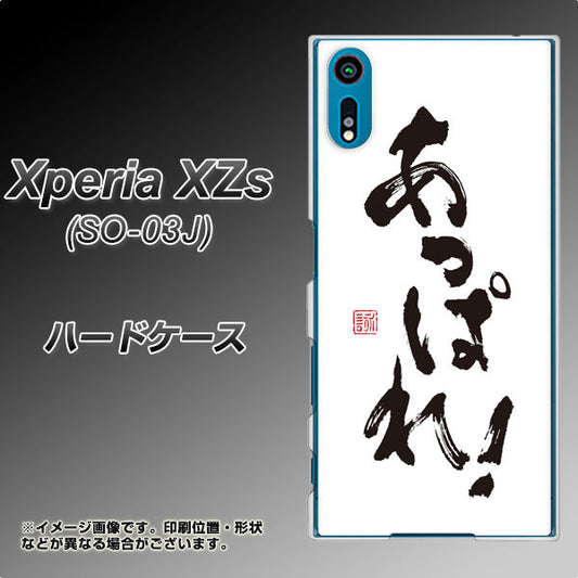 docomo エクスペリア XZs SO-03J 高画質仕上げ 背面印刷 ハードケース【OE846 あっぱれ！】