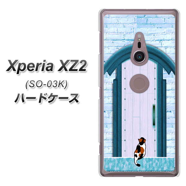 docomo エクスペリア XZ2 SO-03K 高画質仕上げ 背面印刷 ハードケース【YA953 石ドア03 素材クリア】