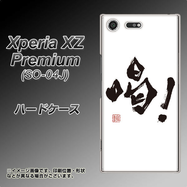 docomo エクスペリア XZ プレミアム SO-04J 高画質仕上げ 背面印刷 ハードケース【OE845 喝！】