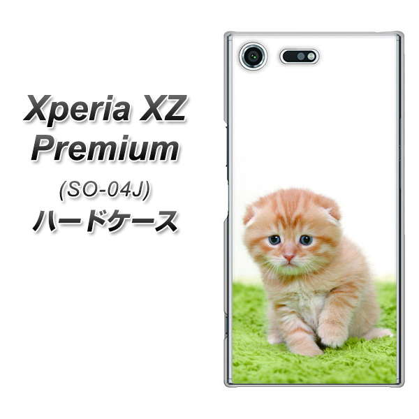 docomo エクスペリア XZ プレミアム SO-04J 高画質仕上げ 背面印刷 ハードケース【VA802 ネコこっそり】