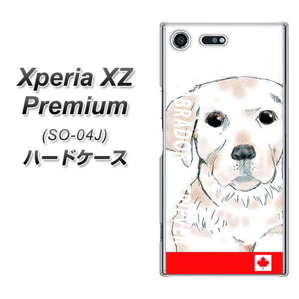 docomo エクスペリア XZ プレミアム SO-04J 高画質仕上げ 背面印刷 ハードケース【YD821 ラブラドールレトリバー02】