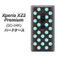 docomo エクスペリア XZ2 プレミアム SO-04K 高画質仕上げ 背面印刷 ハードケース【1352 シンプルビッグ水色茶】
