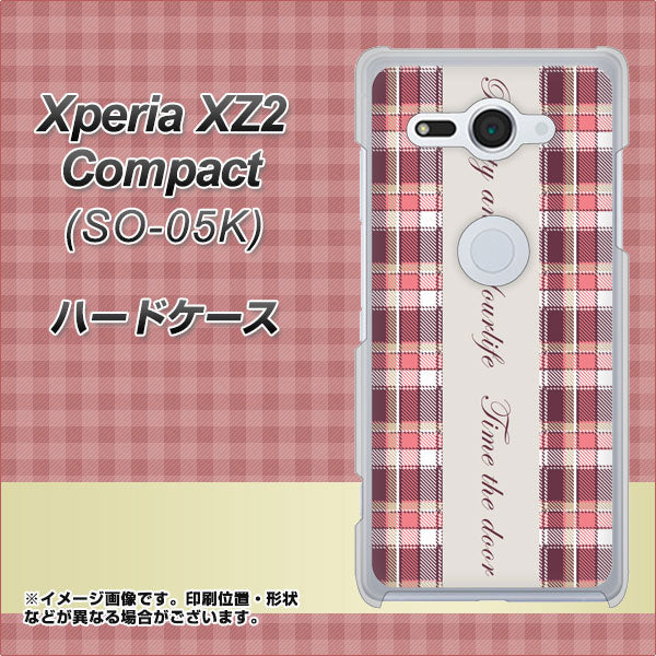 docomo エクスペリア XZ2 コンパクト SO-05K 高画質仕上げ 背面印刷 ハードケース【518 チェック柄besuty】