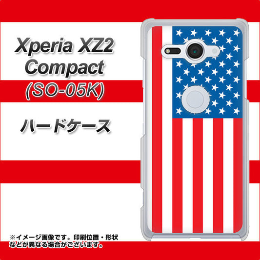 docomo エクスペリア XZ2 コンパクト SO-05K 高画質仕上げ 背面印刷 ハードケース【659 アメリカ】