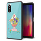 docomo エクスペリア10 II SO-41A 強化ガラス＆TPUスマホケース ガラプリ【MA905 マスカットパフェ】