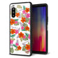docomo エクスペリア10 II SO-41A 強化ガラス＆TPUスマホケース ガラプリ【SC884 ハワイアンアロハレトロ（ホワイト）】