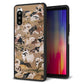 docomo エクスペリア10 II SO-41A 強化ガラス＆TPUスマホケース ガラプリ【TA008 百犬】