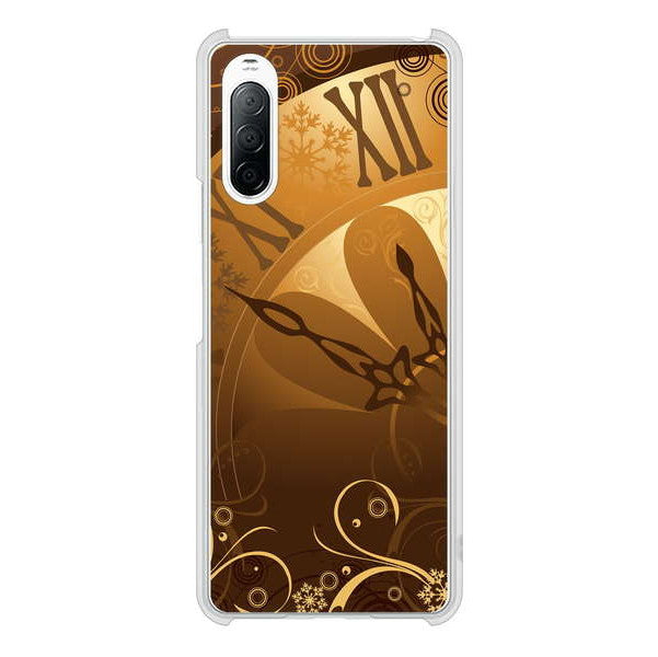 Xperia 10 II SO-41A docomo 高画質仕上げ 背面印刷 ハードケース 【185 時を刻む針】