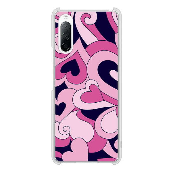 Xperia 10 II SO-41A docomo 高画質仕上げ 背面印刷 ハードケース プリティハート