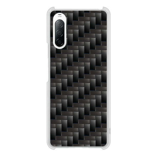 Xperia 10 II SO-41A docomo 高画質仕上げ 背面印刷 ハードケース 【461 カーボン】
