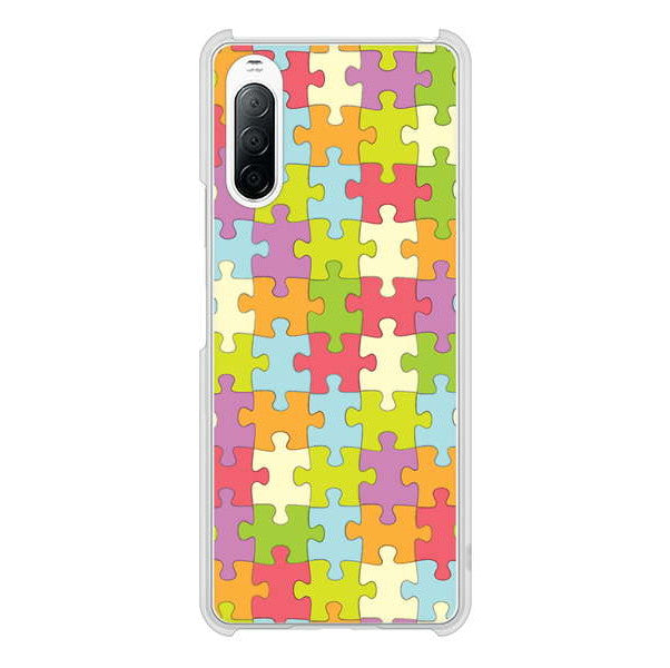 Xperia 10 II SO-41A docomo 高画質仕上げ 背面印刷 ハードケース ジグソーパズル