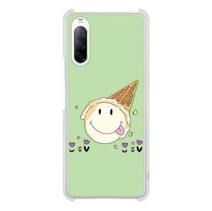 Xperia 10 II SO-41A docomo 高画質仕上げ 背面印刷 ハードケース スイーツイラスト