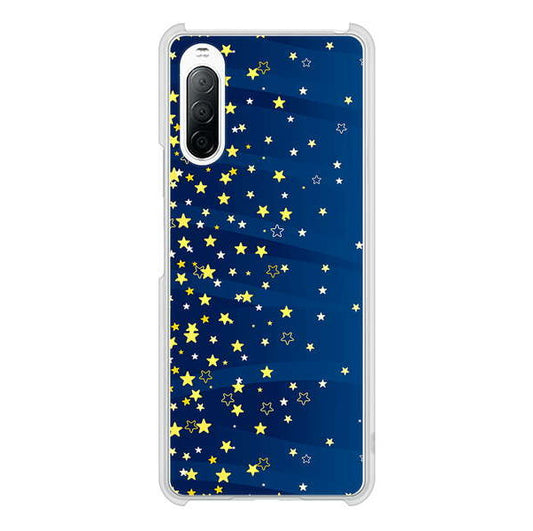 Xperia 10 II SO-41A docomo 高画質仕上げ 背面印刷 ハードケース 【VA842 満天の星空】