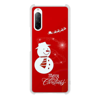 Xperia 10 II SO-41A docomo 高画質仕上げ 背面印刷 ハードケース クリスマス