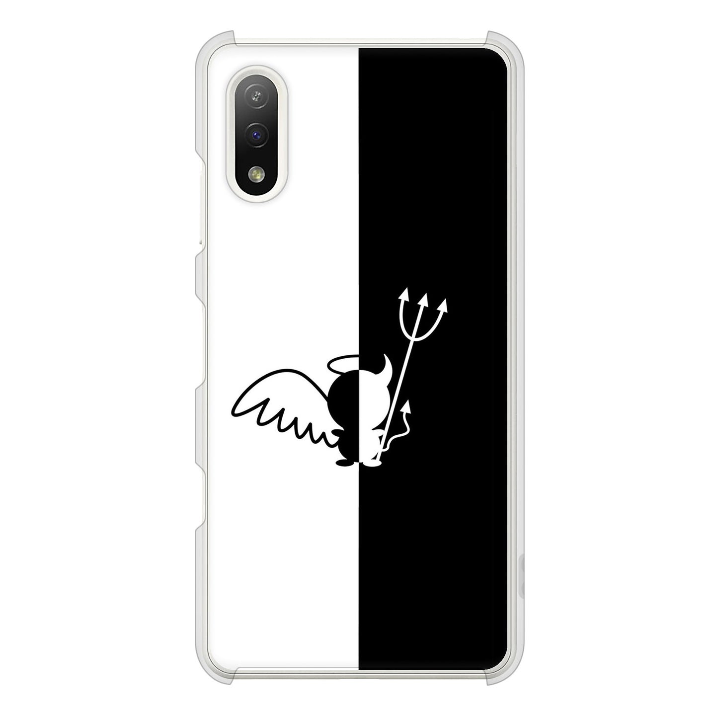 Xperia Ace II SO-41B docomo 高画質仕上げ 背面印刷 ハードケース 【027 ハーフデビット】