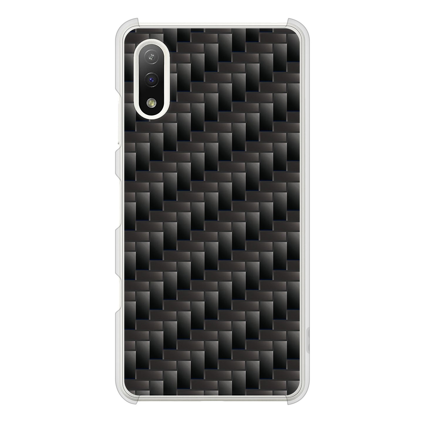Xperia Ace II SO-41B docomo 高画質仕上げ 背面印刷 ハードケース 【461 カーボン】
