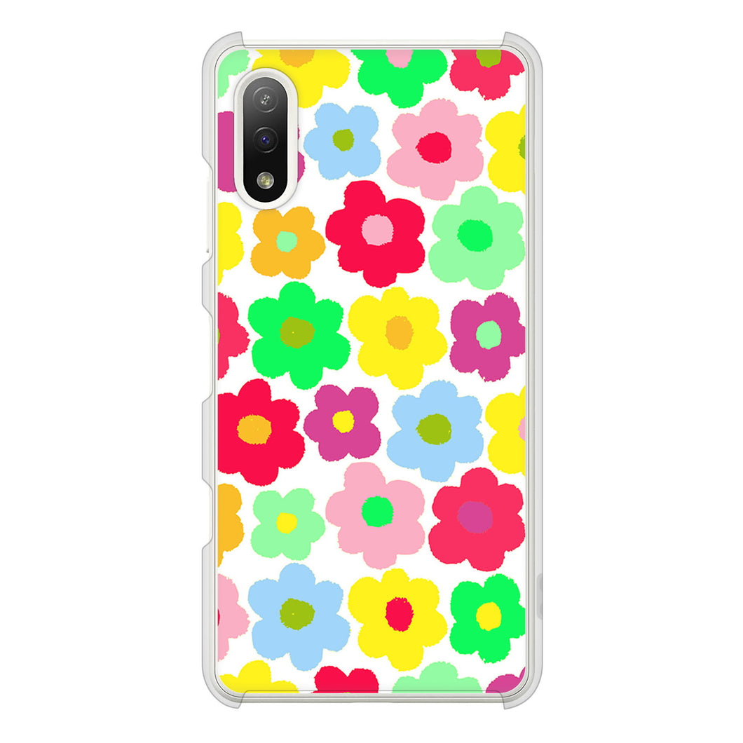 Xperia Ace II SO-41B docomo 高画質仕上げ 背面印刷 ハードケース ルーズフラワー