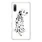 Xperia Ace II SO-41B docomo 高画質仕上げ 背面印刷 ハードケース 【1038 振り向くダルメシアン（WH）】