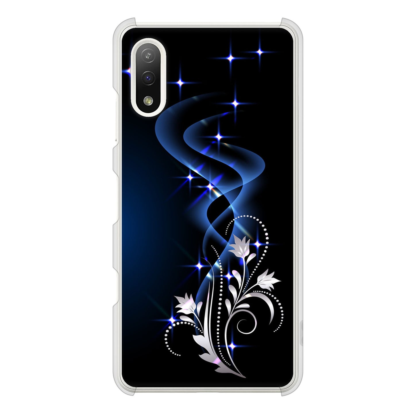 Xperia Ace II SO-41B docomo 高画質仕上げ 背面印刷 ハードケース 【1278 華より昇る流れ】