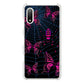 Xperia Ace II SO-41B docomo 高画質仕上げ 背面印刷 ハードケース むかいあぐる 蜘蛛の巣に舞う蝶