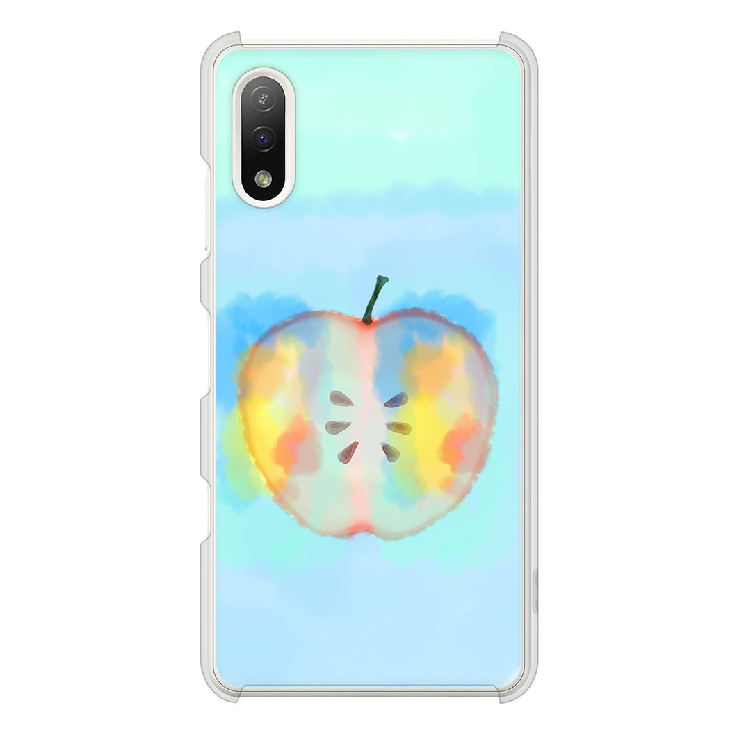 Xperia Ace II SO-41B docomo 高画質仕上げ 背面印刷 ハードケース 【YJ181 りんご 水彩181】