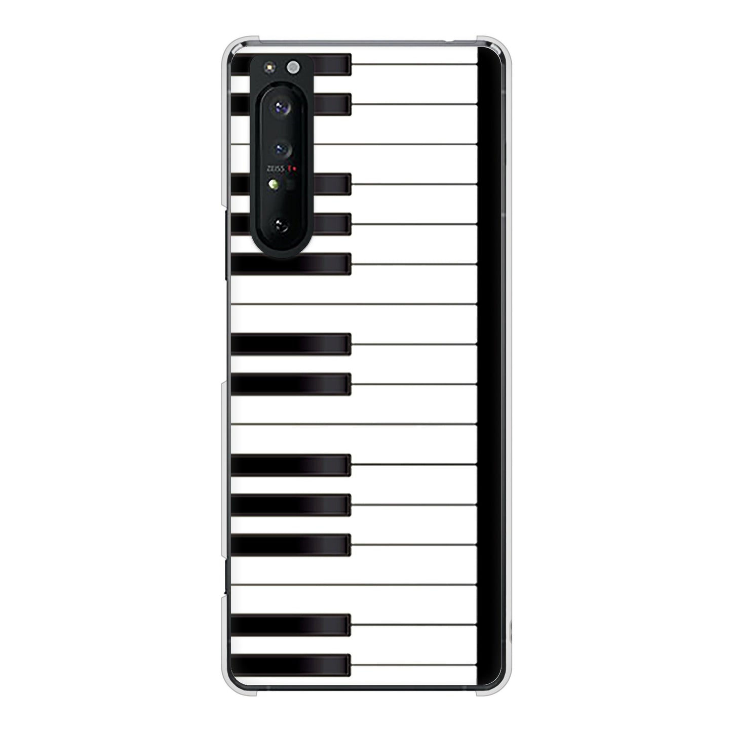 Xperia 1 II SO-51A docomo 高画質仕上げ 背面印刷 ハードケース ピアノ