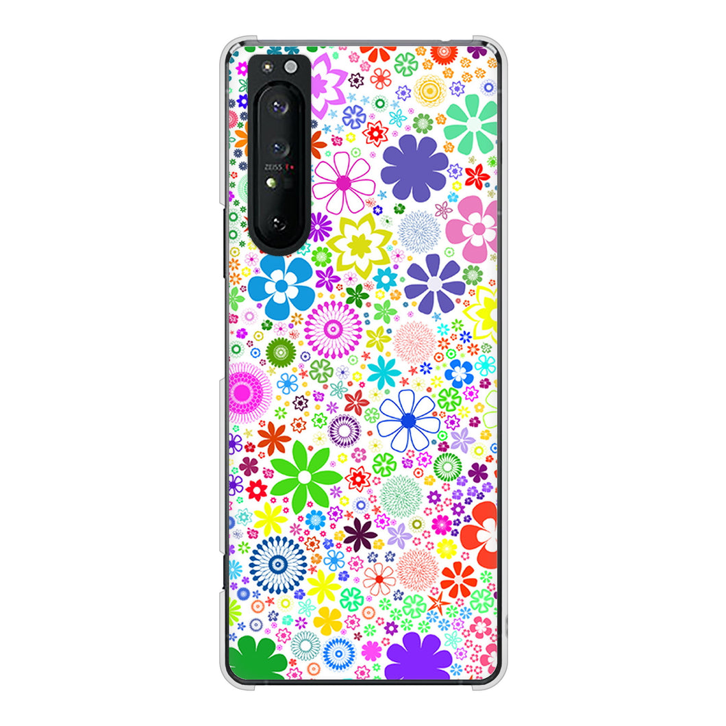 Xperia 1 II SO-51A docomo 高画質仕上げ 背面印刷 ハードケース リバティプリント