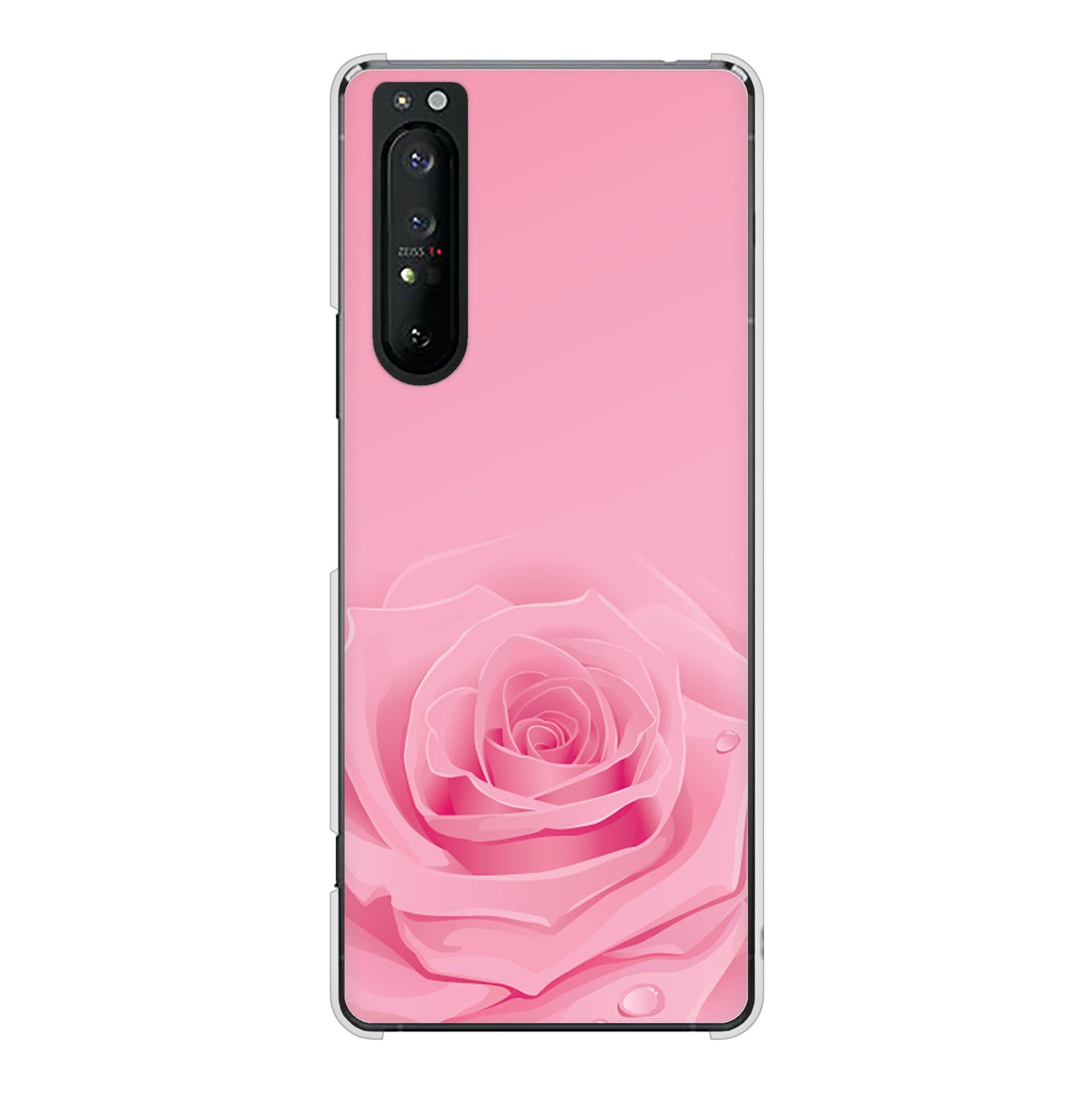 Xperia 1 II SO-51A docomo 高画質仕上げ 背面印刷 ハードケース バラ