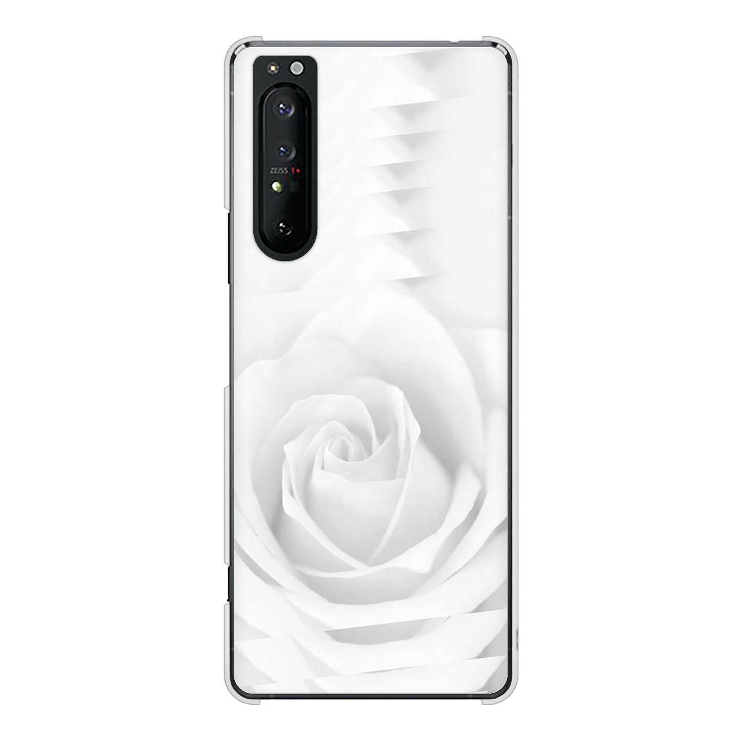 Xperia 1 II SO-51A docomo 高画質仕上げ 背面印刷 ハードケース バラ