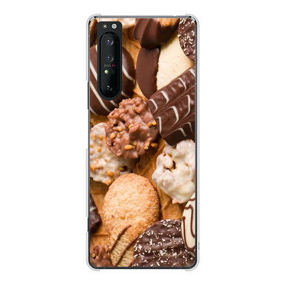 Xperia 1 II SO-51A docomo 高画質仕上げ 背面印刷 ハードケース スイーツ
