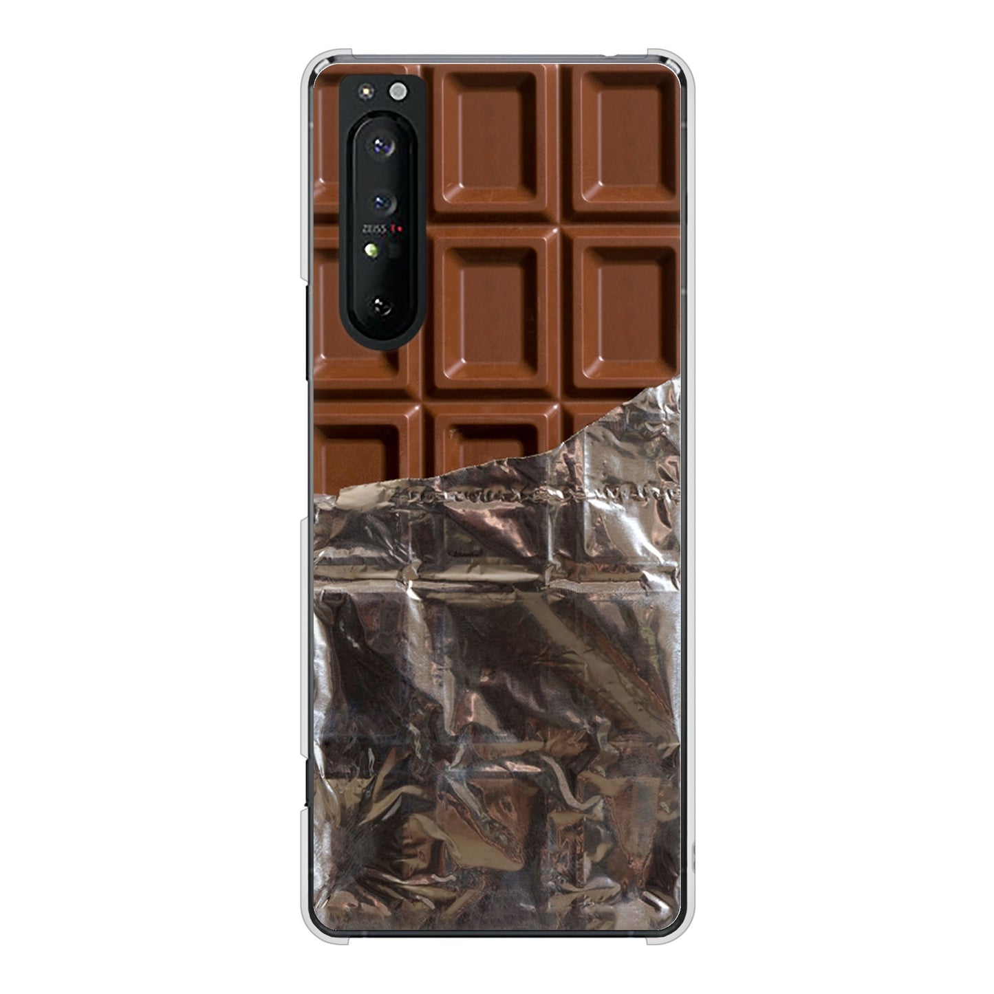 Xperia 1 II SO-51A docomo 高画質仕上げ 背面印刷 ハードケース 板チョコ