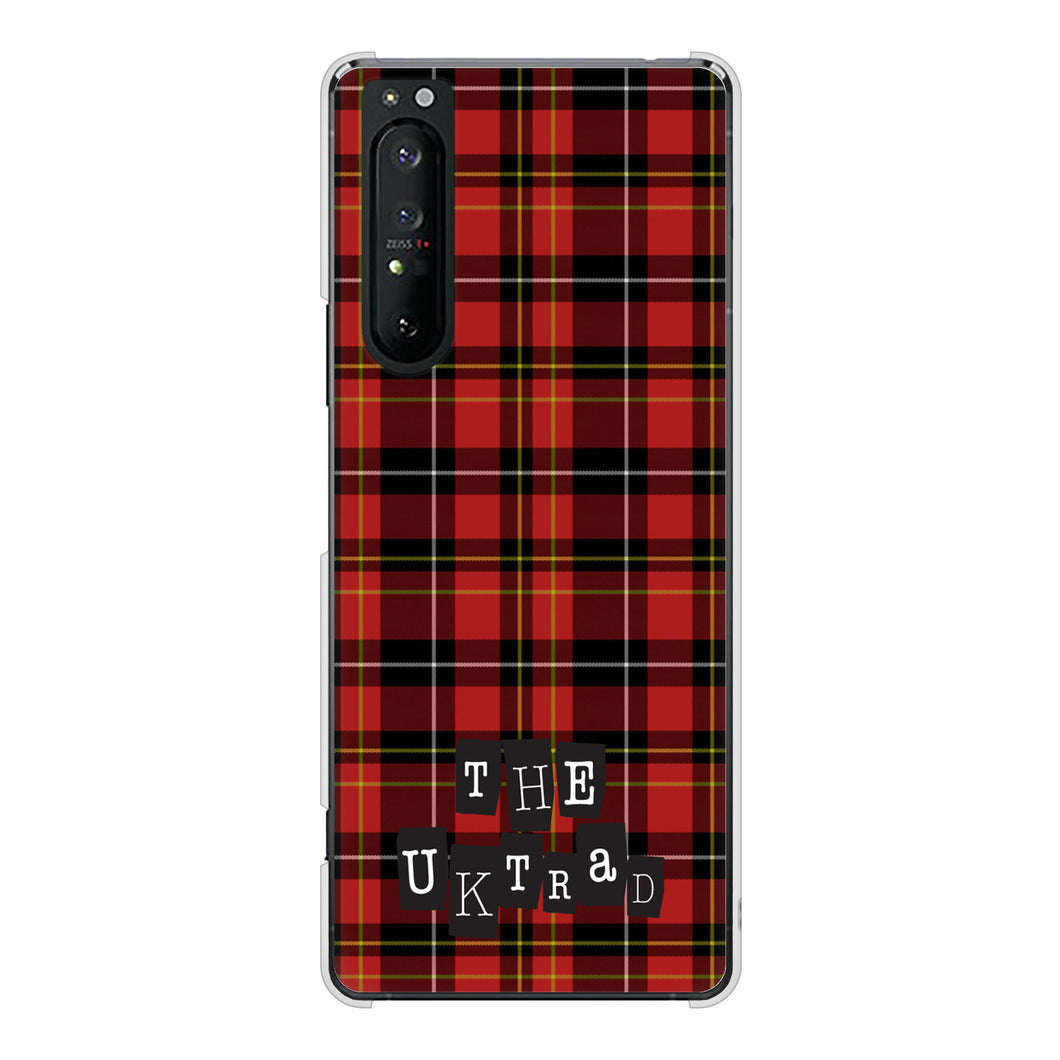 Xperia 1 II SO-51A docomo 高画質仕上げ 背面印刷 ハードケース 【547 THEチェック】