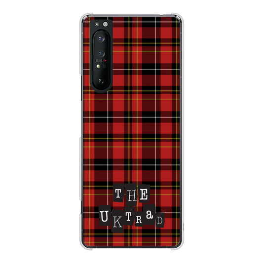 Xperia 1 II SO-51A docomo 高画質仕上げ 背面印刷 ハードケース 【547 THEチェック】