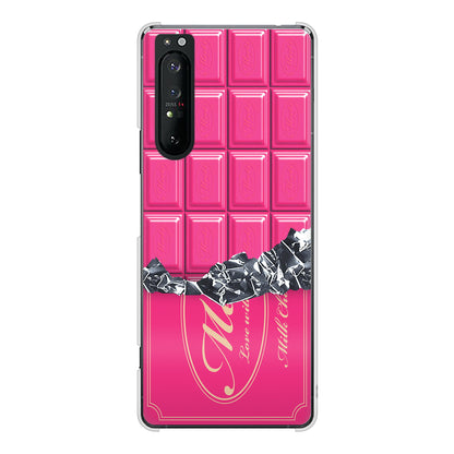 Xperia 1 II SO-51A docomo 高画質仕上げ 背面印刷 ハードケース 板チョコ