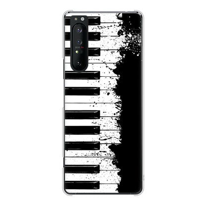 Xperia 1 II SO-51A docomo 高画質仕上げ 背面印刷 ハードケース ピアノ