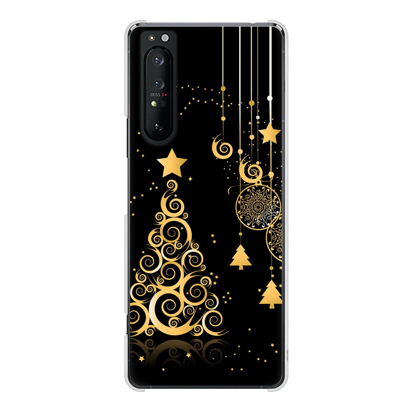 Xperia 1 II SO-51A docomo 高画質仕上げ 背面印刷 ハードケース クリスマス