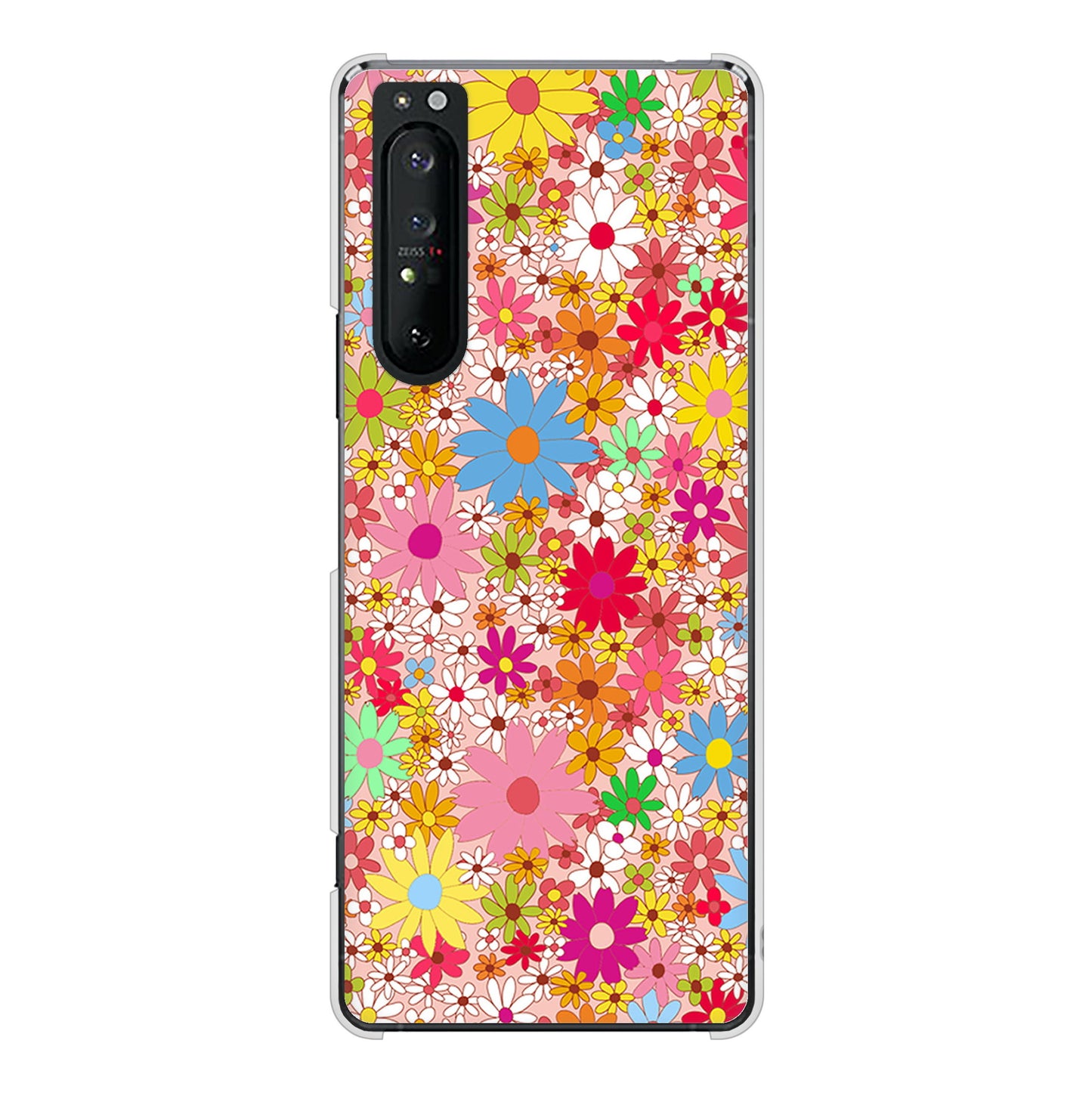 Xperia 1 II SO-51A docomo 高画質仕上げ 背面印刷 ハードケース リバティプリント