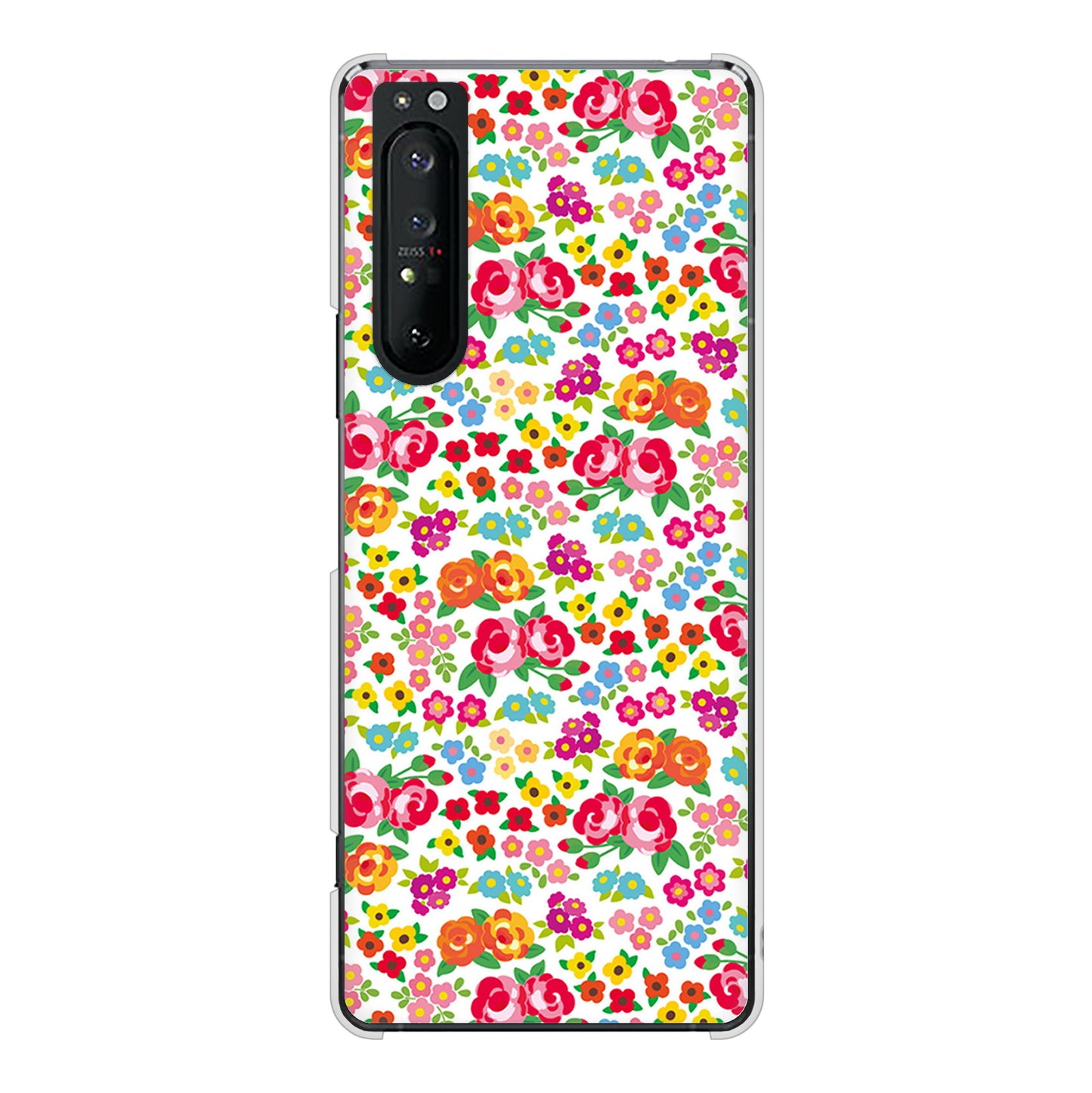 Xperia 1 II SO-51A docomo 高画質仕上げ 背面印刷 ハードケース リバティプリント