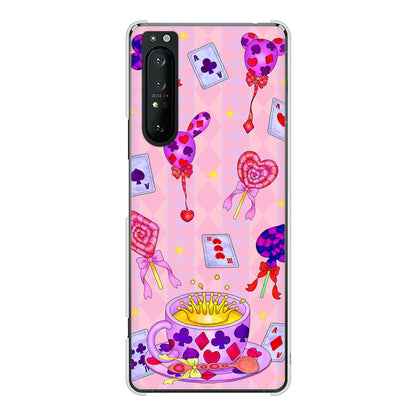 Xperia 1 II SO-51A docomo 高画質仕上げ 背面印刷 ハードケース むかいあぐる トランプティー
