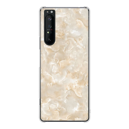 Xperia 1 II SO-51A docomo 高画質仕上げ 背面印刷 ハードケース 大理石BK