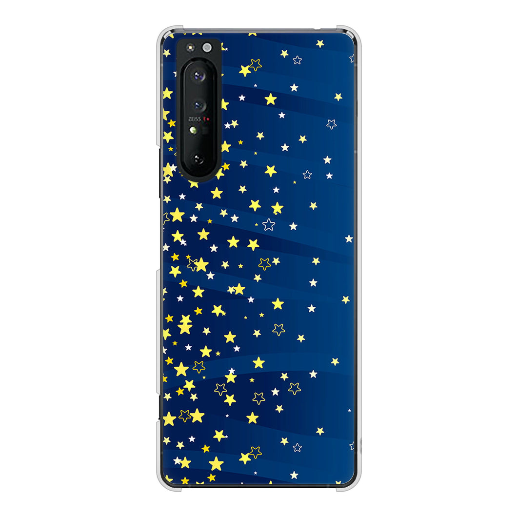 Xperia 1 II SO-51A docomo 高画質仕上げ 背面印刷 ハードケース 【VA842 満天の星空】