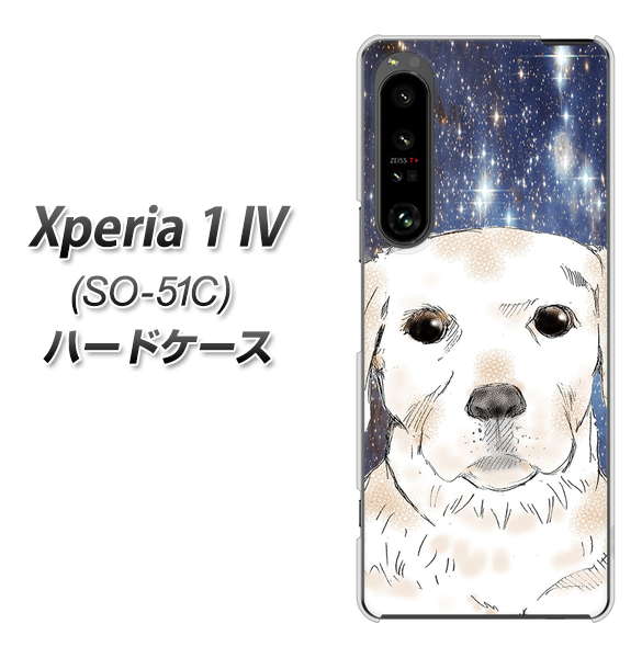 Xperia 1 IV SO-51C docomo 高画質仕上げ 背面印刷 ハードケース【YD820 ラブラドールレトリバー01】