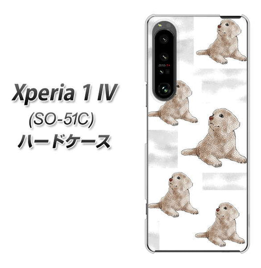Xperia 1 IV SO-51C docomo 高画質仕上げ 背面印刷 ハードケース【YD823 ラブラドールレトリバー04】