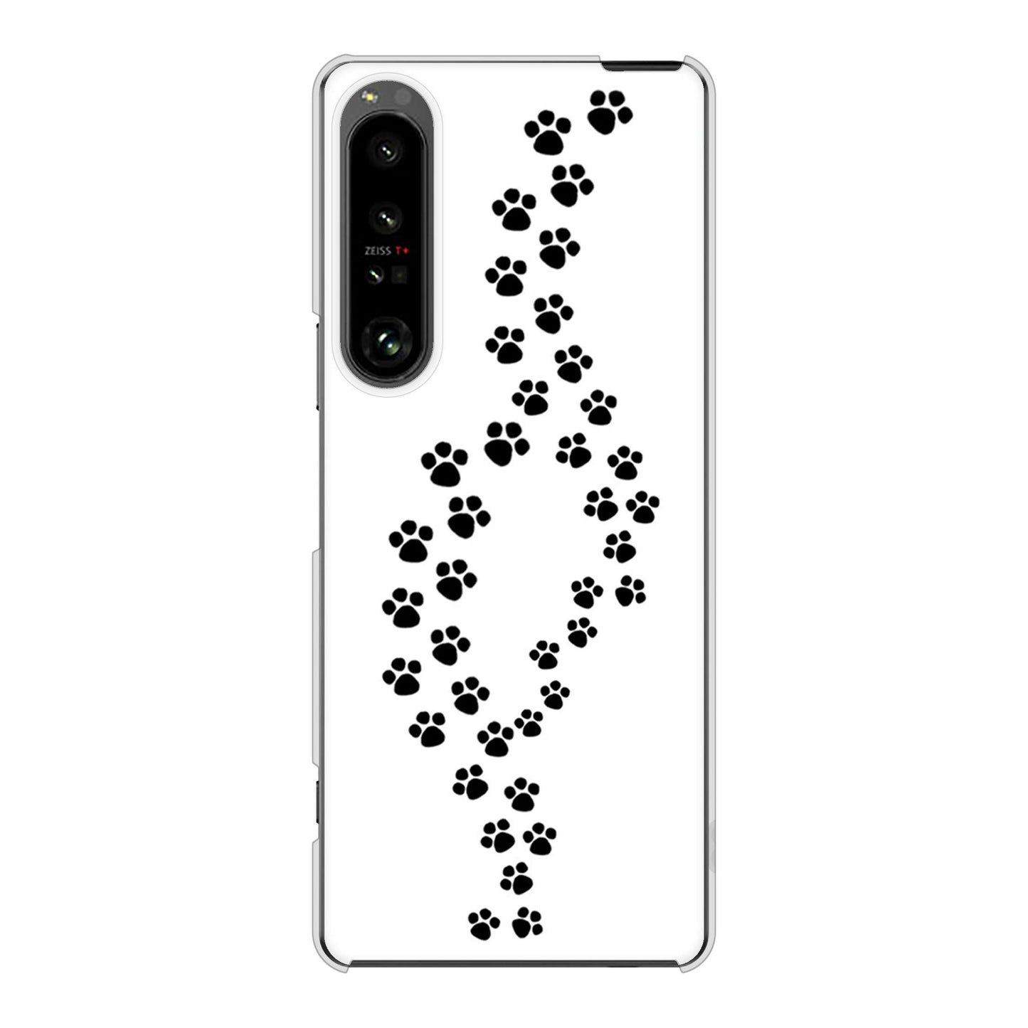 Xperia 1 V SO-51D docomo 高画質仕上げ 背面印刷 ハードケース 【066 あしあと】